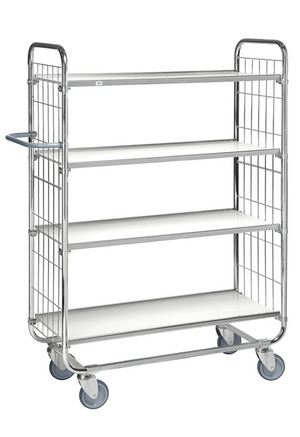 Series 8000 Shelving Trolley – Electrogalvanised – 250 kg Capacity (815 × 470 × 1590 mm)
