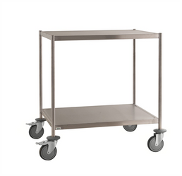 Fully Welded Stainless Steel Trolley – 2 Levels – C3 – 650 × 440 × 900 mm