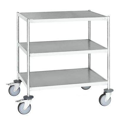 Stainless Steel Trolley – Fully Welded – 3 Levels – C3 – 825 × 575 × 900 mm