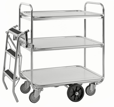 Order Picking Trolley – 3 Tier Electrogalvanised (900mm) – 300kg Capacity