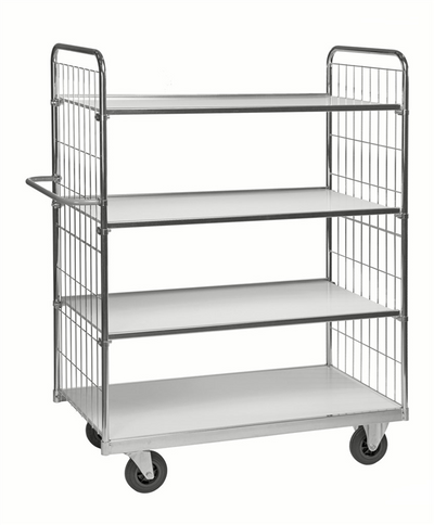Series 9000 Shelving Trolley – Electrogalvanised – 300 kg Capacity (1190 × 650 × 1695 mm)