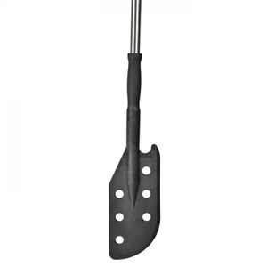 Black high heat resistant nylon mixing paddle with 1760mm stainless steel handle for food processing
