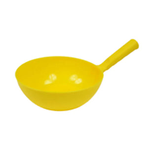 Metal detectable 2 litre food grade PP round bowl scoop with graduated markings