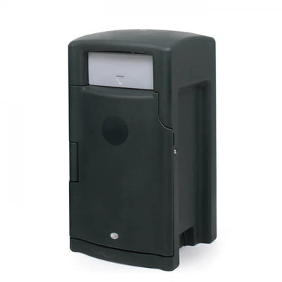110 Litre External Push Flap Bin – MDPE Lockable Waste & Recycling Bin with Liner