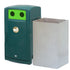 110 Litre External Bottle & Can Recycling Bin – Lockable MDPE Recycling Unit with Liner