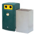 110 Litre External Bottle & Can Recycling Bin – Lockable MDPE Recycling Unit with Liner