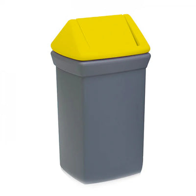 77 Litre Swing Top Bin with Drop-On Lid – MDPE Indoor Waste & Recycling Bin