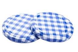 Tapa de rosca azul a cuadros de 63MM