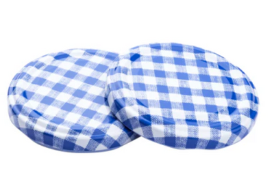 Tapa de rosca azul a cuadros de 63MM