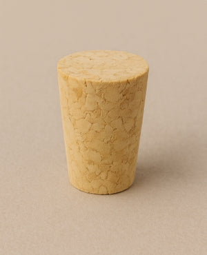 Tapón de corcho natural cónico de 15 mm – Tamaño 27x15.8x12.5 mm, sello seguro