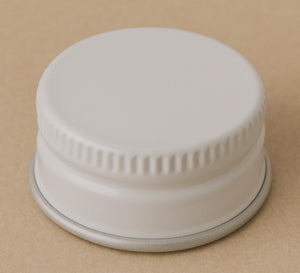 Tapa de esmalte blanco 83R3 con revestimiento de PVDC – Cierres de botella limpios y seguros