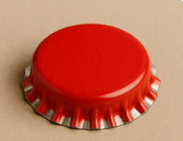 Tapones de corona rojos para botellas de cerveza – 26mm