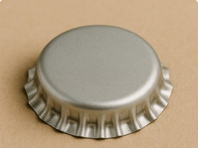 Tapones de corona de plata para botellas de cerveza – 26mm