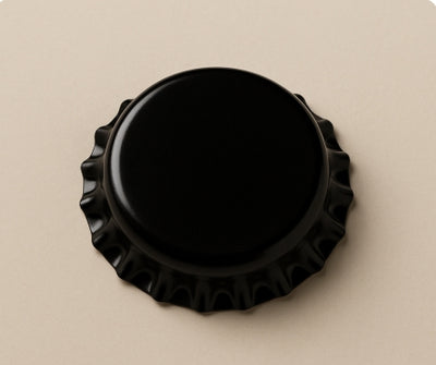Tapones de corona negra para botellas de cerveza – 26mm