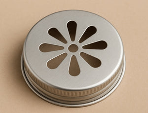 Tapa de frasco de flores de múltiples agujeros de 70 mm en plata