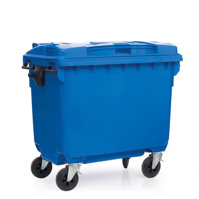 660 Litre Wheeled Waste Bin – Heavy Duty HDPE Wheelie Bin with Castors