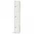 All White Steel Locker with Cam Key Lock, 300mm Depth