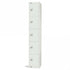 All White Steel Locker with Cam Key Lock, 450mm Depth