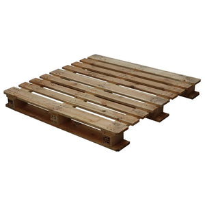 Paleta química CP3 – 1140x1140x138mm – Usada – Paleta de madera de alta resistencia para barriles y líquidos