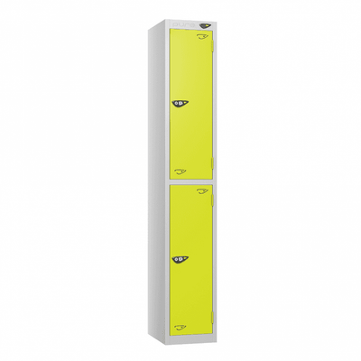 Coloured Door Steel Locker with Cam Key Lock, 300mm Depth