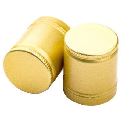 30×35mm Gold Aluminium ROPP Spirit Cap – Premium Bottle Closure