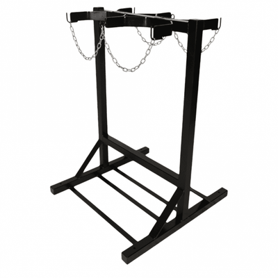 Free-Standing Double-Sided Cylinder Floor Stand, 4 or 6 Gas Cylinders Up to 280mm Diameter