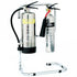 Free-Standing Double Tubular Fire Extinguisher Stand – Holds 2 x 9kg Extinguishers, Chrome