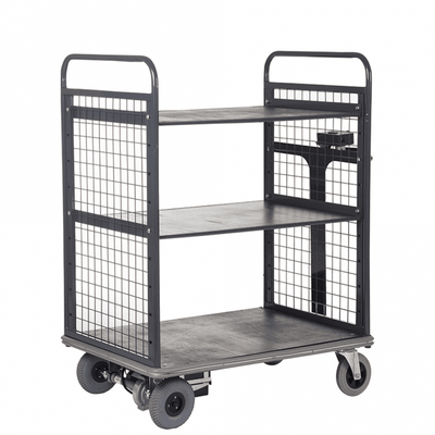 Electric Multishelf Platform Trolley 600kg - 1100mm High