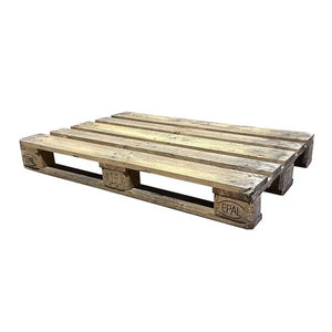 Palé de madera Euro de grado B usado – 1200x800x144mm – Confiable y robusto