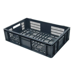Euro Plastic Stacking Tray – 600x400x150mm – 27L Capacity – Perforated