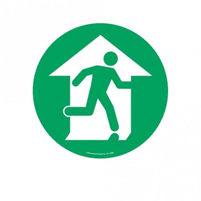 Fire Exit Floor Marker Graphic Safety Sign