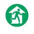 Fire Exit Floor Marker Graphic Safety Sign