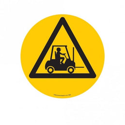 Forklift Truck Floor Marker Graphic Safety Sign – 430mm Diameter