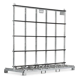 Transportador de Vidrio – 3000x1200x2790mm – Doble Lado, Galvanizado, Capacidad de 2000kg con Protección de Goma