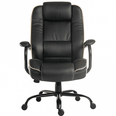 Heavy Duty Leather Executive Chair, 27 Stone - 170kg Capacity, 24-Hour Rated