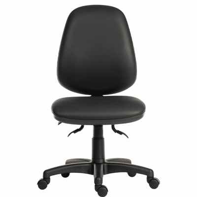 High Back Faux Leather Operator Office Chair - 150kg Capacity