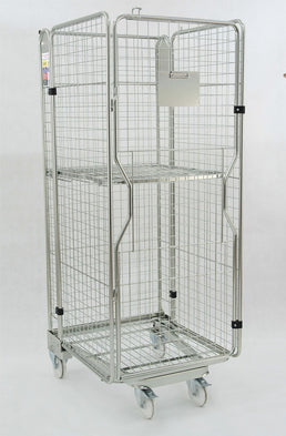 Folding Logistics Container KLS-3 – 700 x 800 x 1900mm | Nestable Roll Container | 450kg Capacity