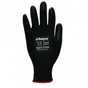Matrix P Grip Polyurethane Coated Work Gloves – Pack of 12, Size 7 (Small)