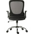 Mesh Office Chair with Folding Arms, Recline Function & Chrome Base
