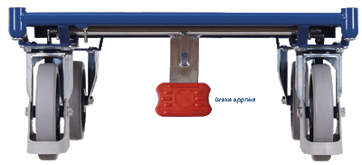 Mesh Sided Platform Trolley with Brake – 500kg Capacity