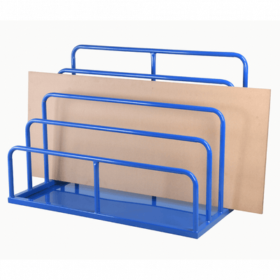 Free-Standing Multi-Height Steel Sheet Rack 4 Compartments 400kg Capacity