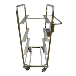 Order Picking Trolley - 590x615x1170mm - No Boxes - BZP Steel with Swivel Castors