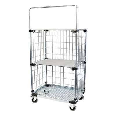 Order Picking Trolley - 900x640x1800mm - Folding Shelves - 450kg Capacity