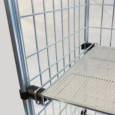 Order Picking Trolley - 900x640x1800mm - Folding Shelves - 450kg Capacity