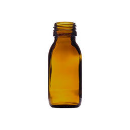 60ml Amber Medical Round Glass Bottle – UV Protective Pharmaceutical & Cosmetic Container