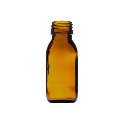 60ml Amber Medical Round Glass Bottle – UV-Protective Bottle for Pharmaceuticals & Cosmetics