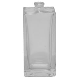 100ml Square Clear Cosmetic Bottle – White Flint Glass Bottle