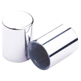 15mm Shiny Silver Shroud Lined Cosmetic Cap – Premium Bottle Closure