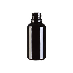 50ml opaque black glass dropper bottle for UV-sensitive oils and serums