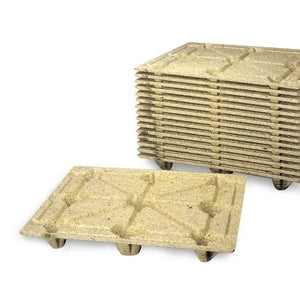 Palet Estándar de Madera Prensada – 1200x1000x135mm – 9 Patas – Capacidad de Carga 900kg